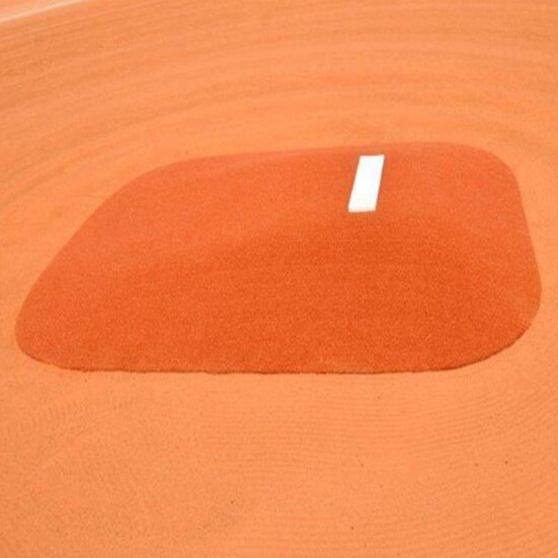 AllStar Mounds 8" Pony League Portable Pitching Mound Clay Left View Side