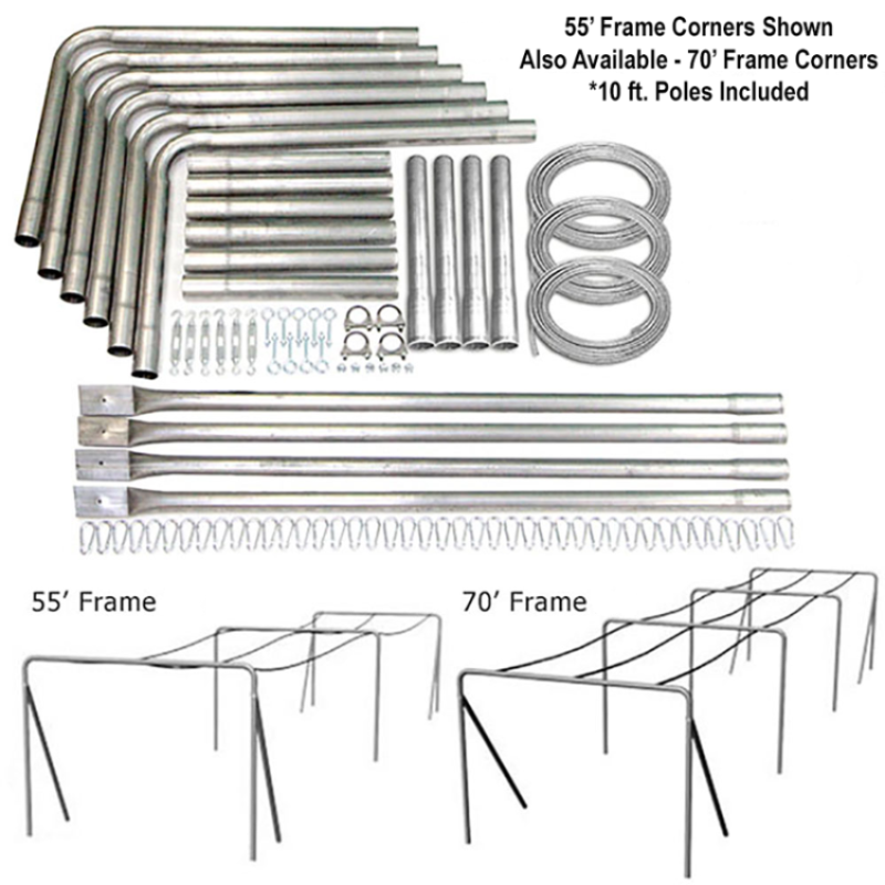 Cimarron 2 1/4" Complete Deluxe Commercial Batting Cage Frames