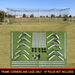 Cimarron #24 Batting Cage Net With Frame Corner Kit 50'