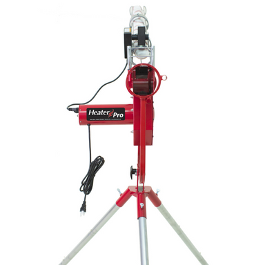 Heater Pro Fastball & Curveball Pitching Machine With Auto Ball Feeder Front View