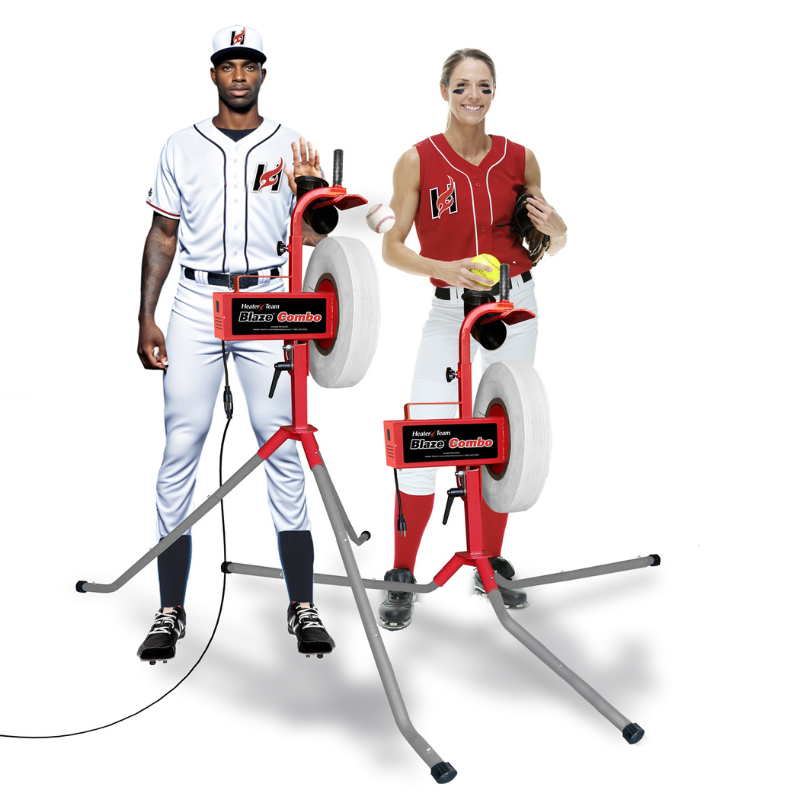 Heater Sports Blaze Combo Heavy Duty Pitching Machine Players