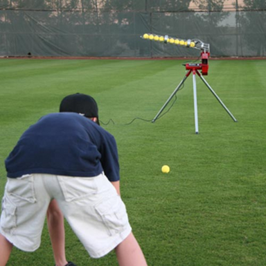 Heater Sports Real Baseball Machine With Auto Ball Feeder Ground Balls