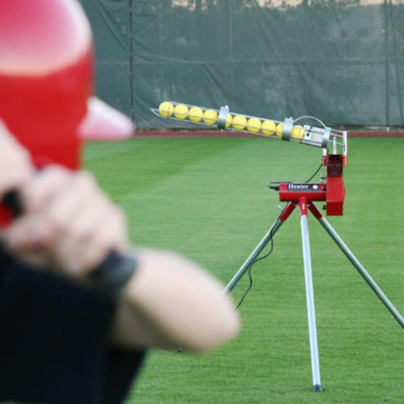 Heater Sports Real Pitching Machine With Auto Ball Feeder Hitter