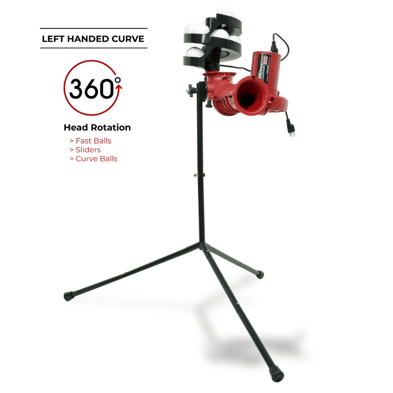 Heater Sports Slider Lite 360 Baseball Pitching Machine Left Handed Curve