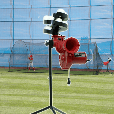 Heater Sports Slider Lite 360 Baseball Pitching Machine w/ Xtender 24' Batting Cage