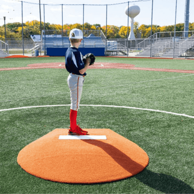 Portolite 6" OVERSIZED Stride Off Game Mound Clay Pitcher Back View