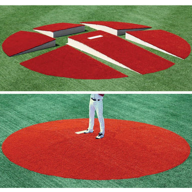 Portolite Pro Series Adult Portable Pitching Mound Red